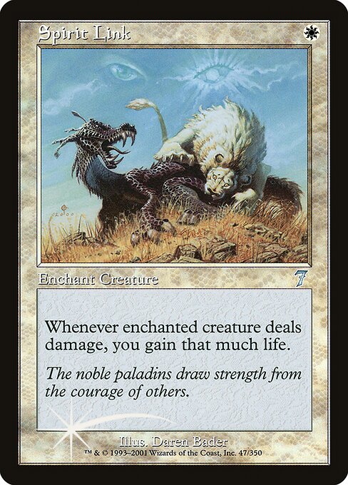 Spirit Link - Seventh Edition Uncommon Card