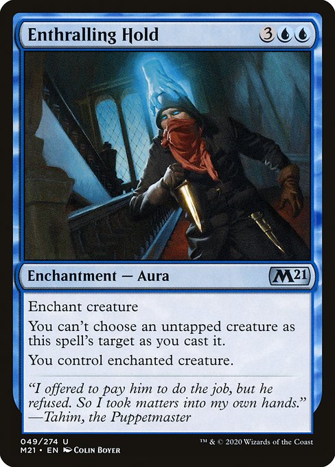 Enthralling Hold - Core Set 2021 Uncommon Card