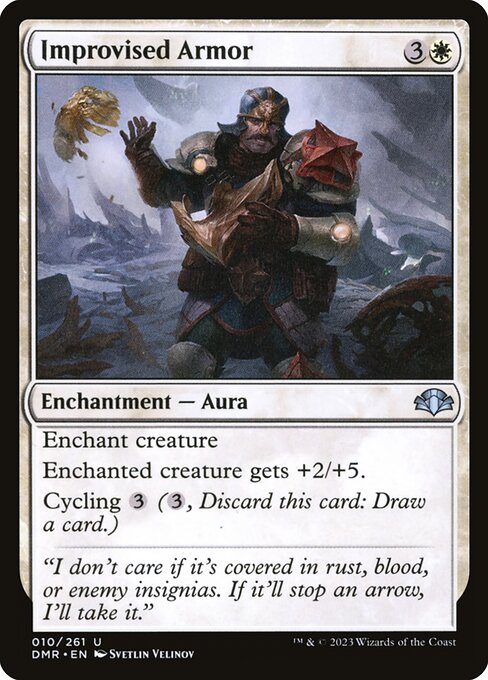 Improvised Armor - Dominaria Remastered Uncommon Card
