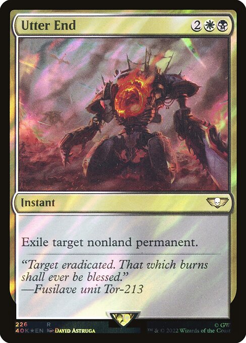 Utter End - Warhammer 40,000 Commander Rare Card