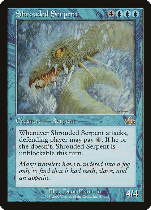 Shrouded Serpent - Prophecy Rare Card