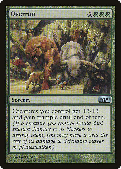 Overrun - Magic 2010 Uncommon Card