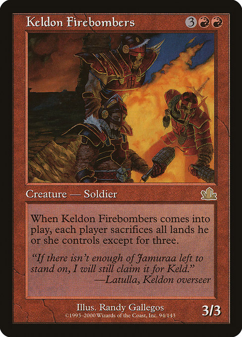 Keldon Firebombers - Prophecy Rare Card