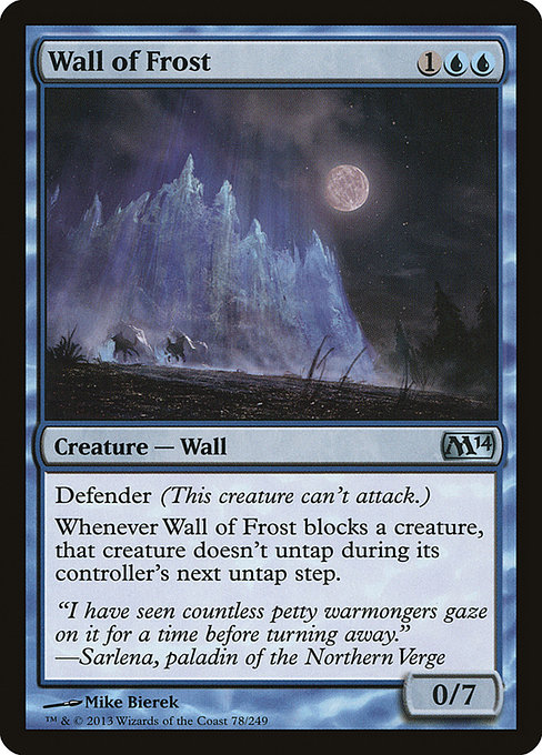 Wall of Frost - Magic 2014 Uncommon Card