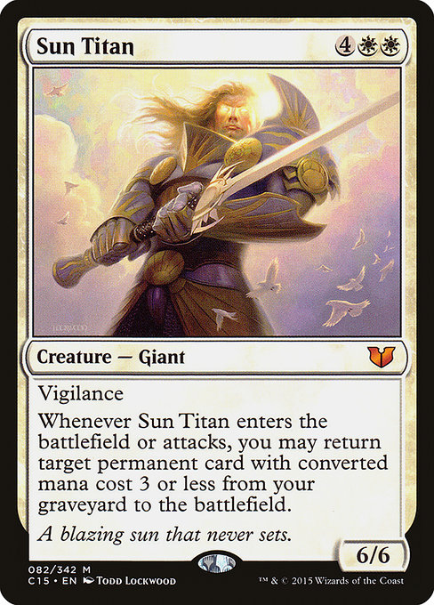 Sun Titan - Commander 2015 Mythic Card