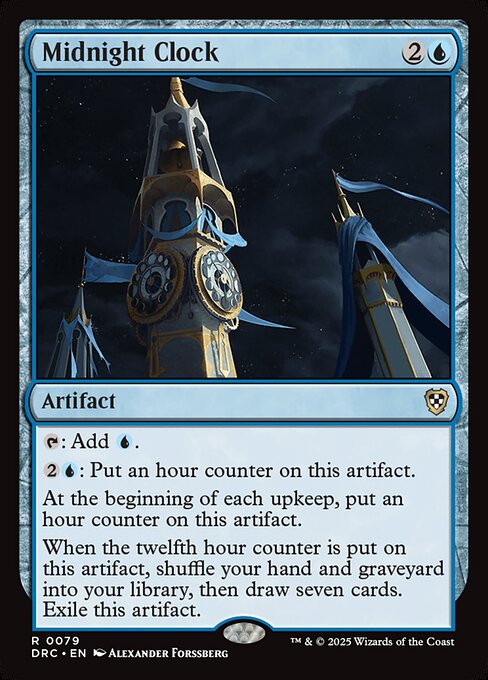Midnight Clock - Aetherdrift Commander Rare Card