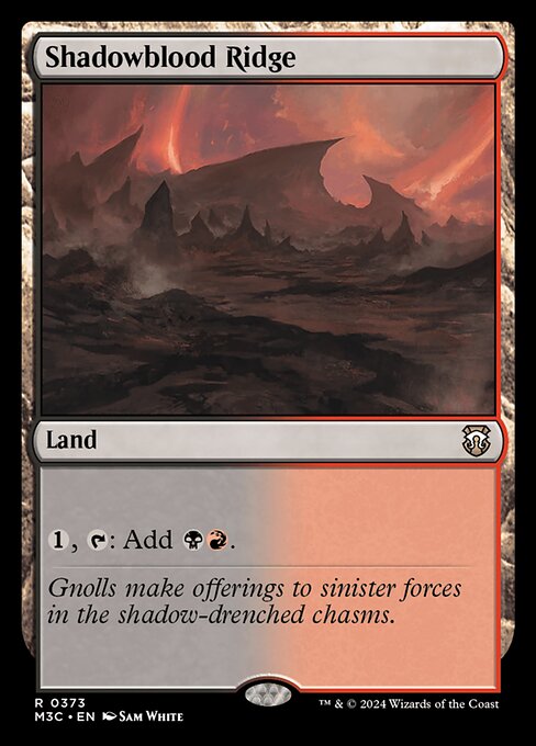 Shadowblood Ridge - Modern Horizons 3 Commander Rare Card