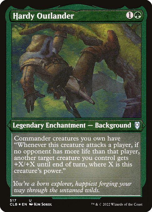 Hardy Outlander - Commander Legends: Battle for Baldur's Gate Uncommon Card