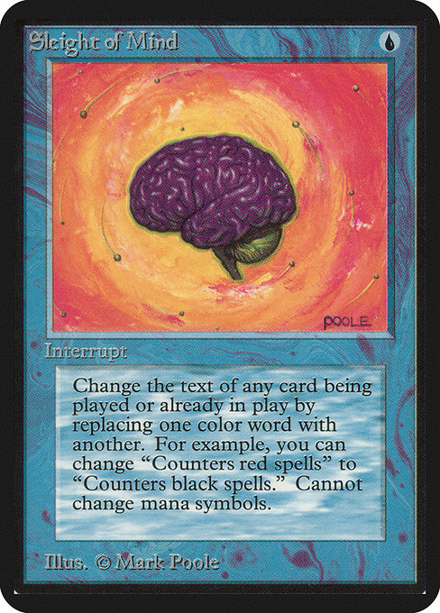 Sleight of Mind - Limited Edition Alpha Rare Card