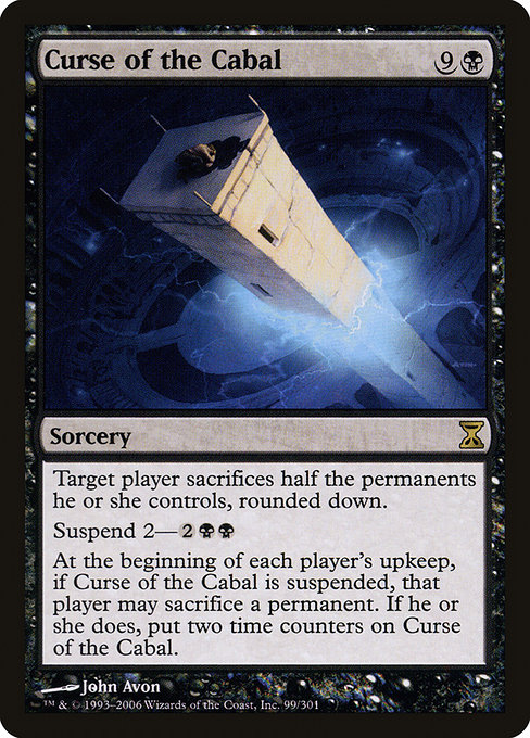 Curse of the Cabal - Time Spiral Rare Card
