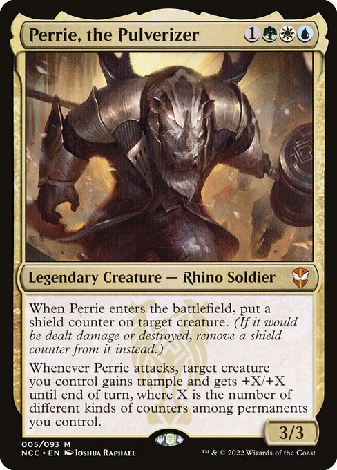 Perrie, the Pulverizer - New Capenna Commander Mythic Card