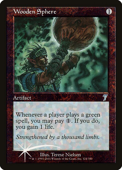 Wooden Sphere - Seventh Edition Uncommon Card