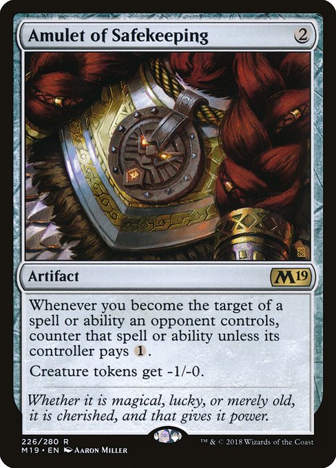 Amulet of Safekeeping - Core Set 2019 Rare Card