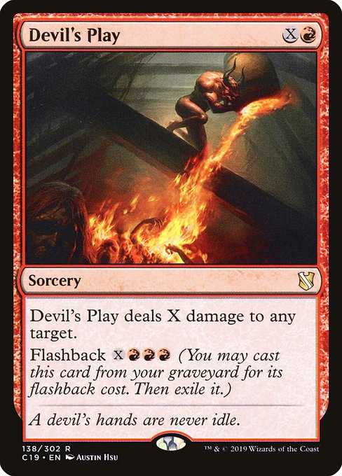 Devil's Play - Commander 2019 Rare Card