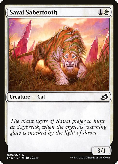 Savai Sabertooth - Ikoria: Lair of Behemoths Common Card