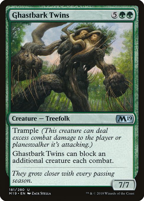 Ghastbark Twins - Core Set 2019 Uncommon Card