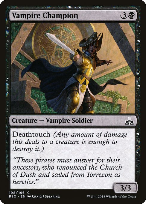 Vampire Champion - Rivals of Ixalan Common Card