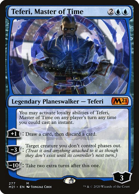 Teferi, Master of Time - Core Set 2021 Mythic Card
