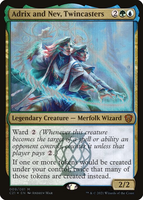 Adrix and Nev, Twincasters - Commander 2021 Mythic Card
