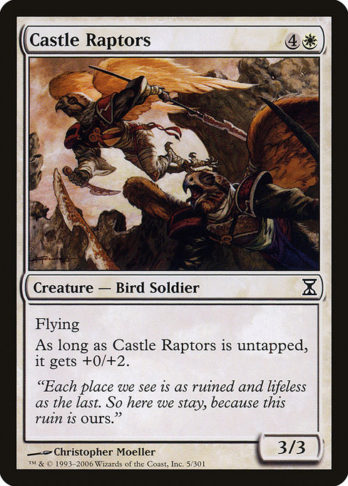 Castle Raptors - Time Spiral Common Card