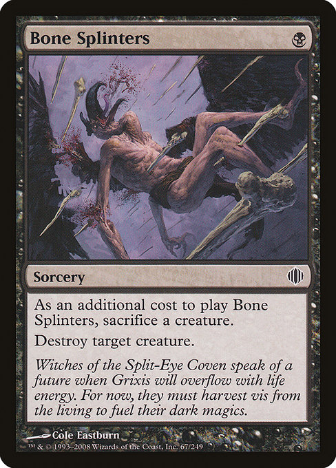 Bone Splinters - Shards of Alara Common Card