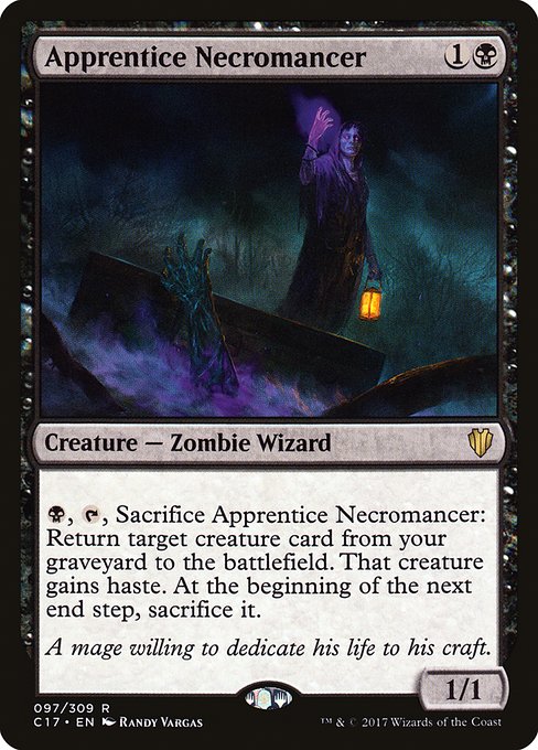 Apprentice Necromancer - Commander 2017 Rare Card
