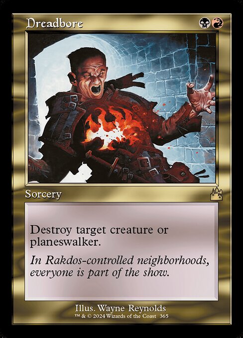 Dreadbore - Ravnica Remastered Rare Card