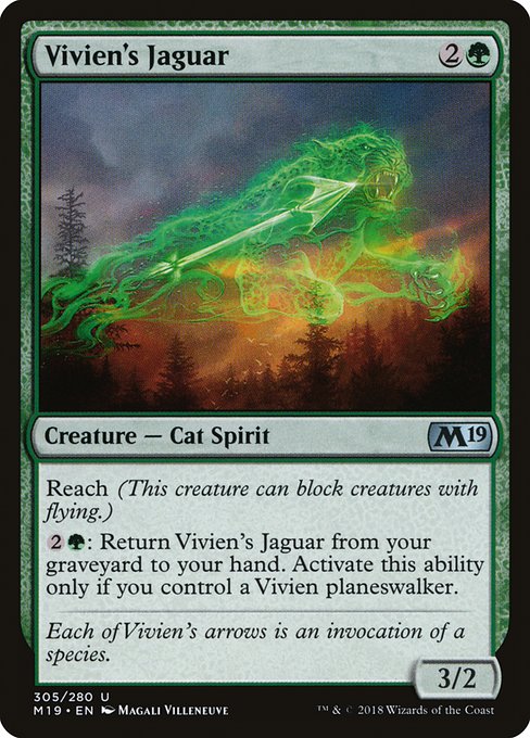 Vivien's Jaguar - Core Set 2019 Uncommon Card