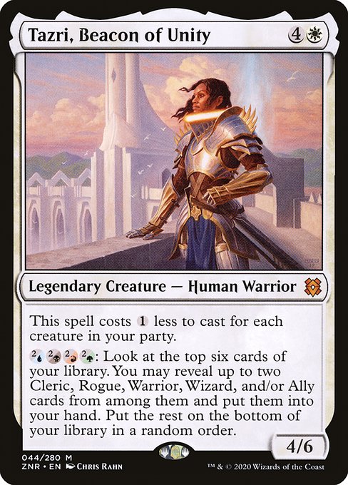 Tazri, Beacon of Unity - Zendikar Rising Mythic Card