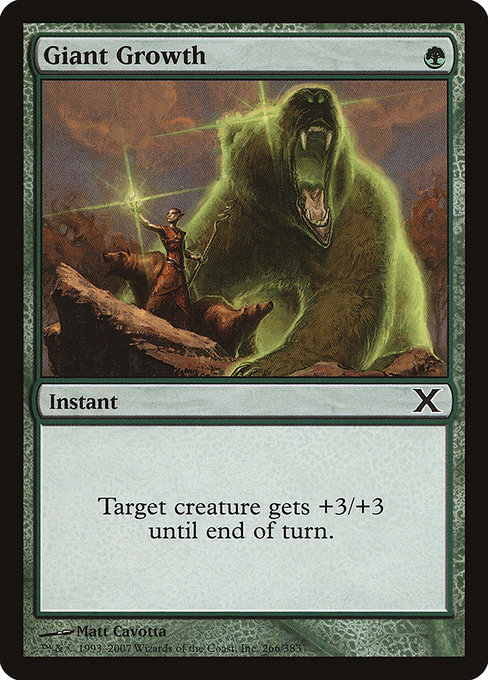 Giant Growth - Tenth Edition Common Card