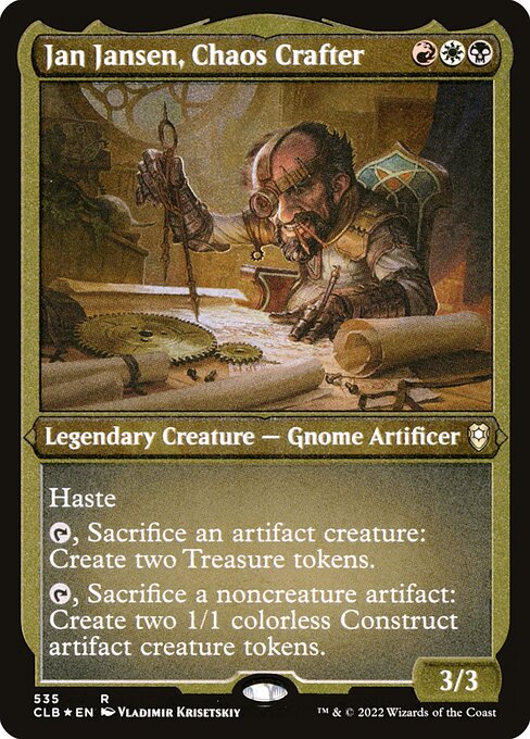 Jan Jansen, Chaos Crafter - Commander Legends: Battle for Baldur's Gate Rare Card