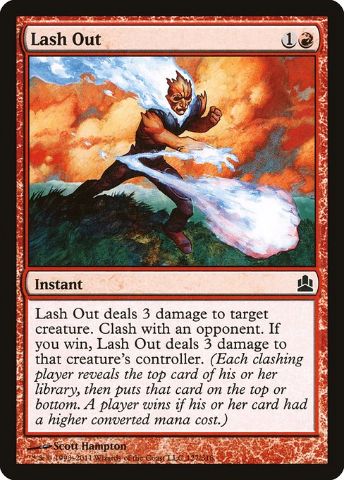 Lash Out - Commander 2011 Common Card