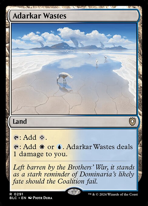 Adarkar Wastes - Bloomburrow Commander Rare Card