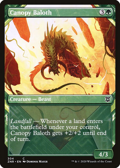 Canopy Baloth - Zendikar Rising Common Card