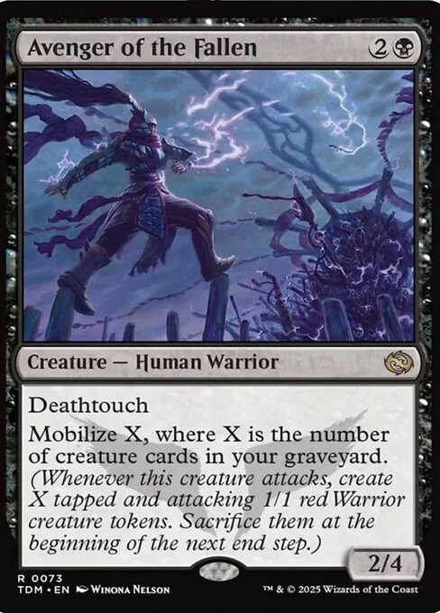 Avenger of the Fallen - Tarkir: Dragonstorm Rare Card