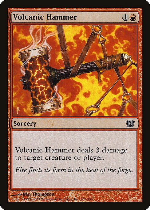 Volcanic Hammer - Eighth Edition Common Card