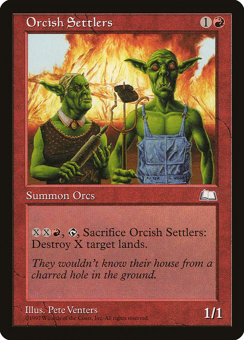 Orcish Settlers - Weatherlight Uncommon Card