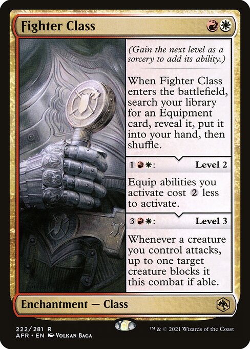 Fighter Class - Adventures in the Forgotten Realms Rare Card