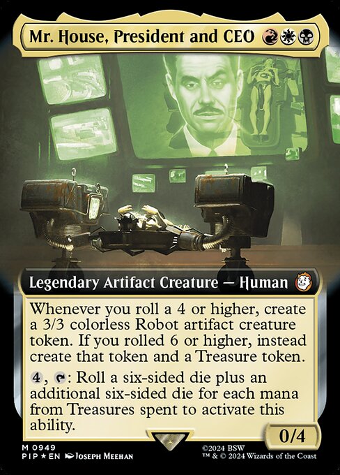 Mr. House, President and CEO - Fallout Mythic Card