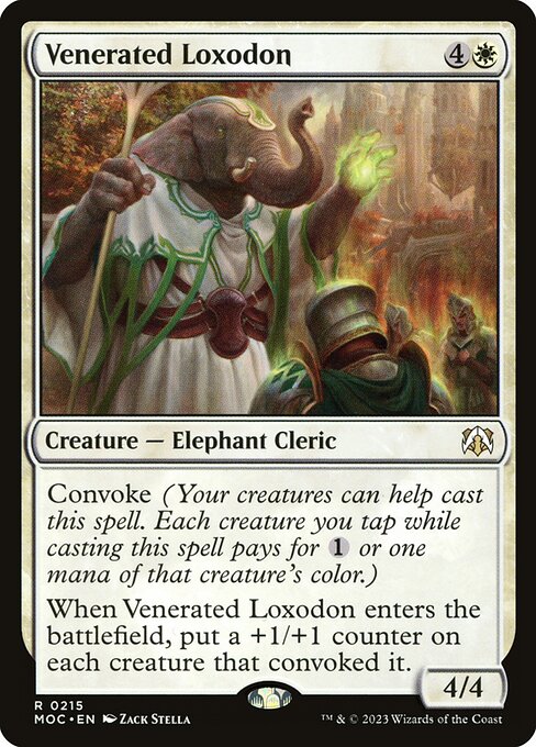 Venerated Loxodon - March of the Machine Commander Rare Card