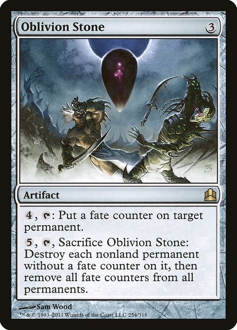 Oblivion Stone - Commander 2011 Rare Card