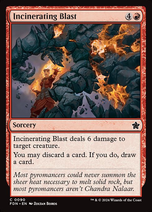 Incinerating Blast - Foundations Common Card