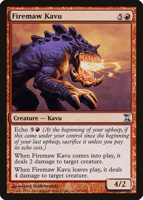 Firemaw Kavu - Time Spiral Uncommon Card