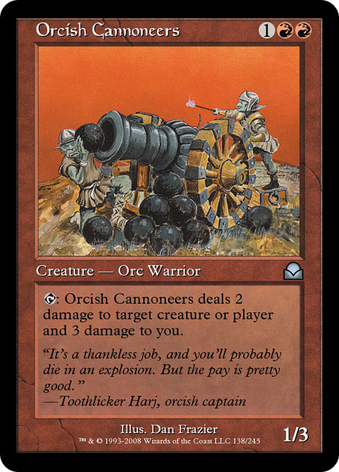 Orcish Cannoneers - Masters Edition II Uncommon Card