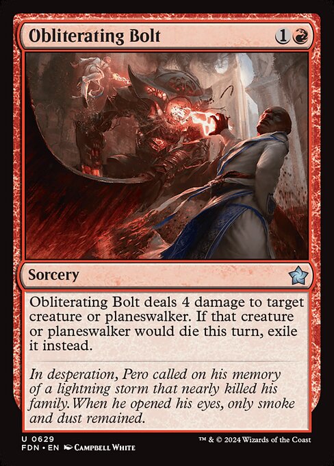 Obliterating Bolt - Foundations Uncommon Card
