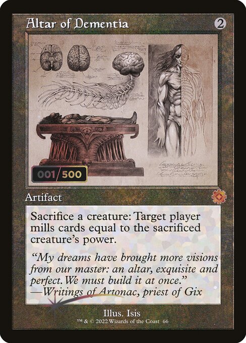 Altar of Dementia - The Brothers' War Retro Artifacts Mythic Card