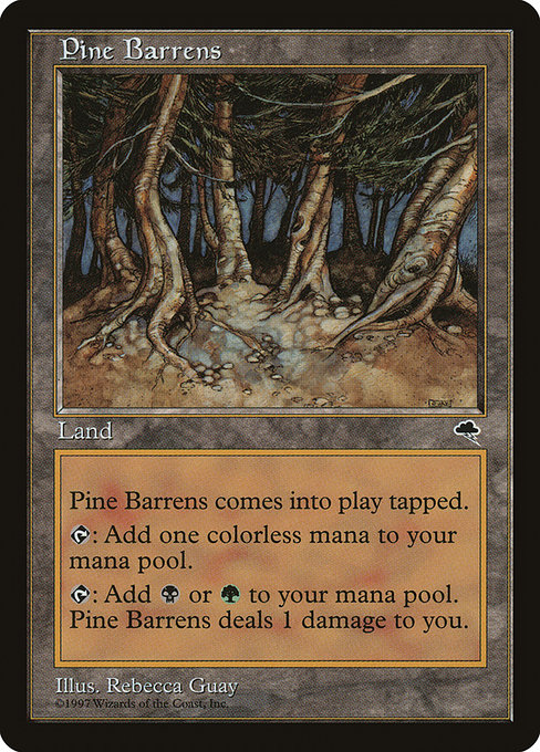 Pine Barrens - Tempest Rare Card