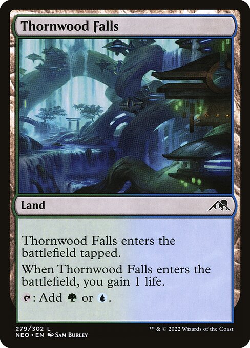 Thornwood Falls - Kamigawa: Neon Dynasty Common Card