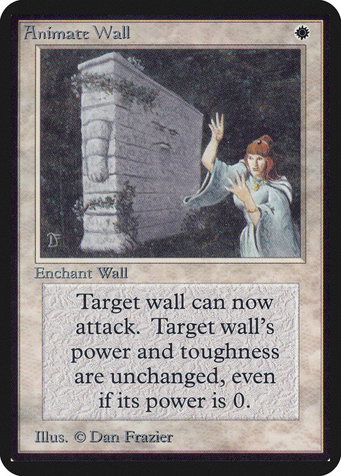 Animate Wall - Limited Edition Alpha Rare Card