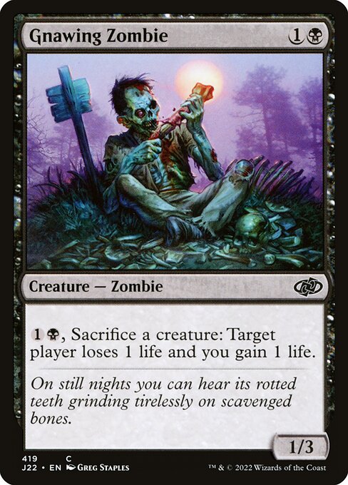 Gnawing Zombie - Jumpstart 2022 Common Card